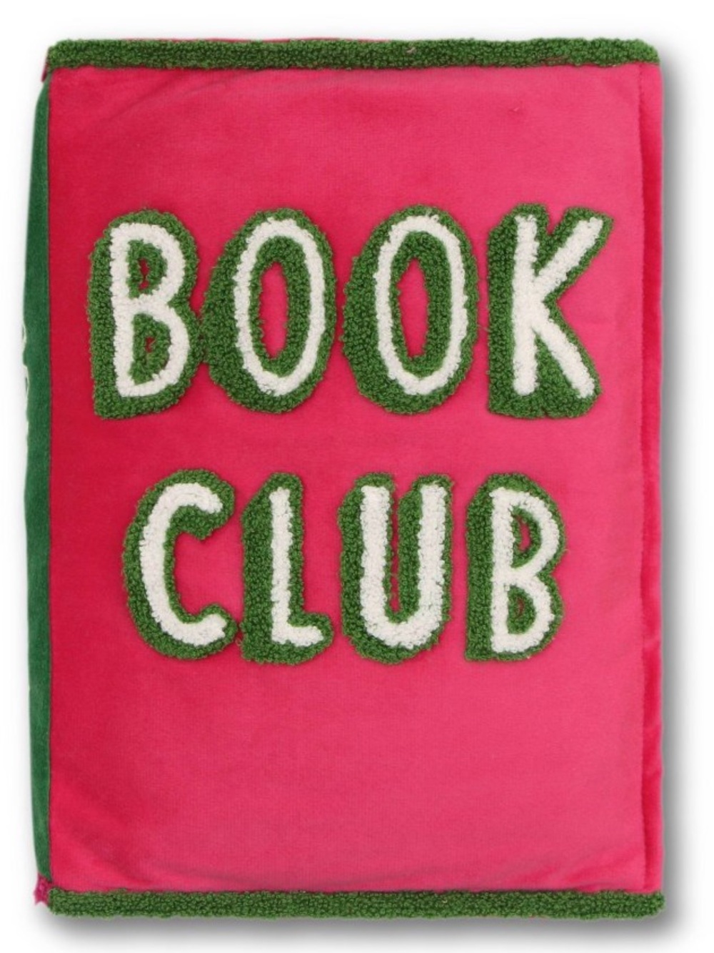 New! Pink 'Book Club' Plush Book Accent Pillow by Target Bullseye Playground